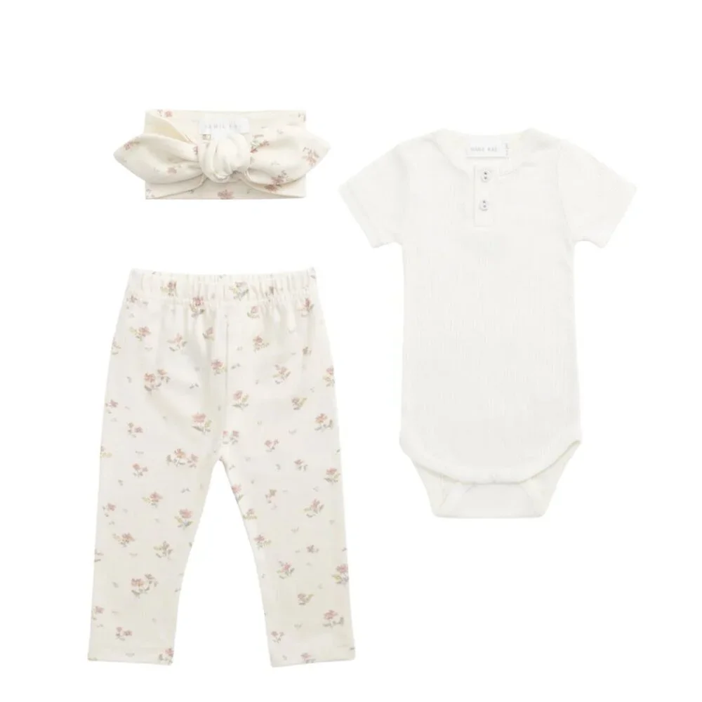 NWT - Jamie Kay Emila Egret baby ORGANIC set​​​